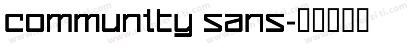 Community Sans字体转换